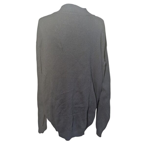 Vintage DISS Mens Blue Black Patchwork Mock Neck Sweater XXL - Picture 5 of 5